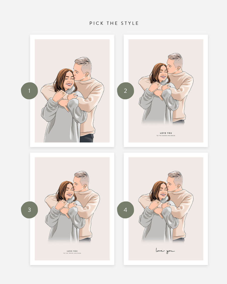 Vector art style print based on your photo